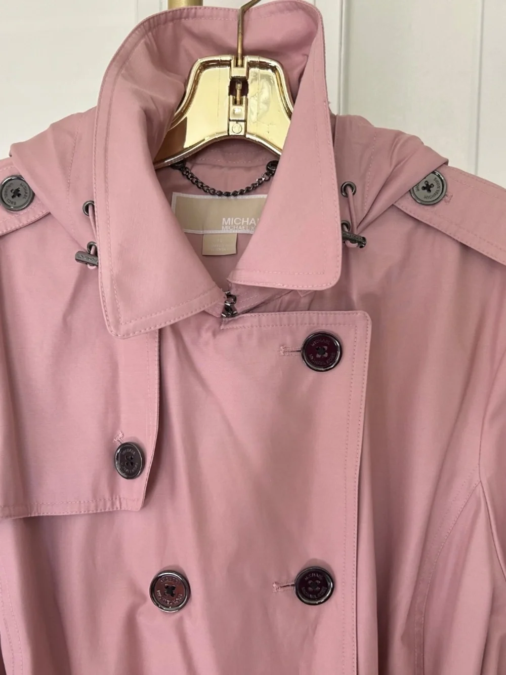 Michael Kors Trench Coat, Womens XL, Pink NWOT